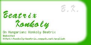 beatrix konkoly business card
